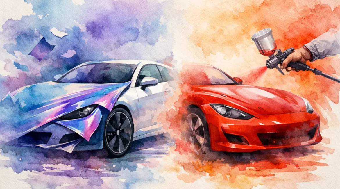 Car Colour Change Wrap vs Paint, Unique BodyWork
