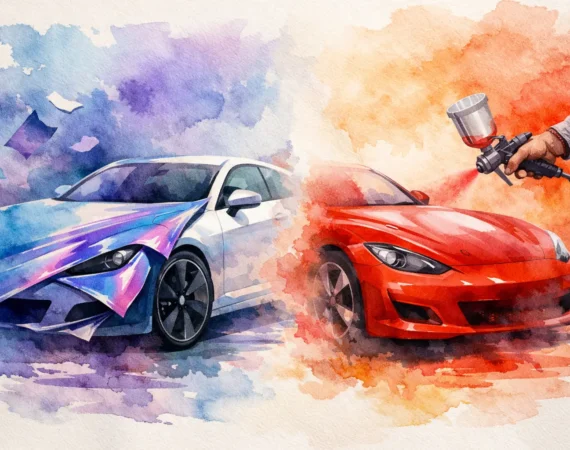 Car Colour Change Wrap vs Paint