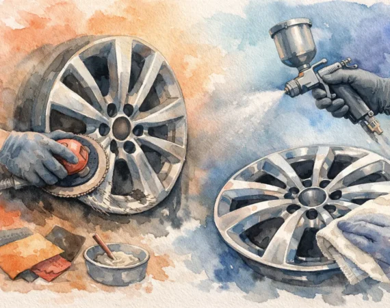How to Refurbish Kerbed Alloys Properly