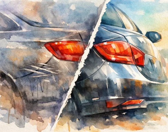Car Scratch Repair Before After Results