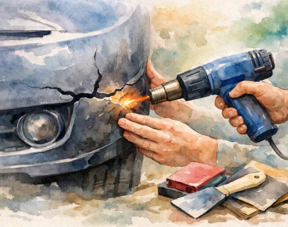 How to Repair Cracked Bumper Damage