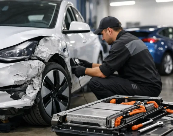 Electric Vehicle Repairs After Body Damage